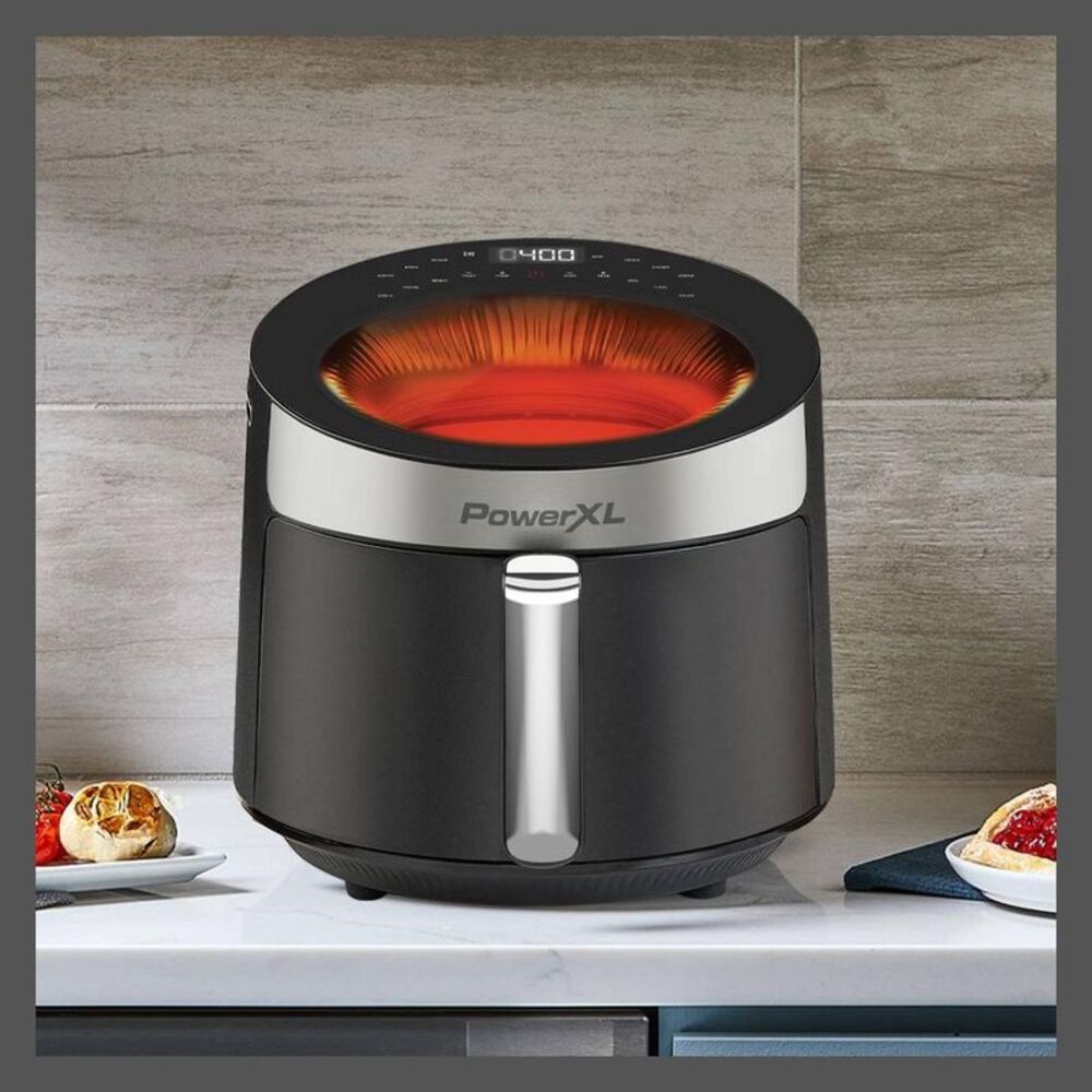 Open Box - PowerXL -  5.3QT Air Fryer 360 Supercharged Hot Windo Black - Picture 3 of 7